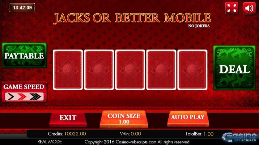 Jacks or Better Mobile Jacks or Better Mobile